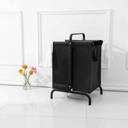 2-Tier Laundry Hamper 110L with Lid and Sorting Cards