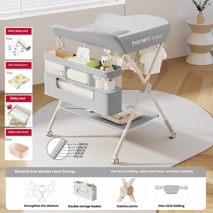 Multifunctional Foldable Diaper-changing Table Baby Care Urine Exchange