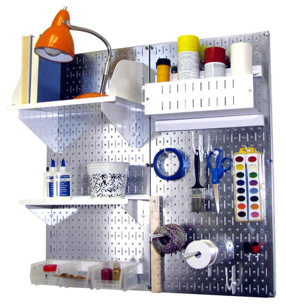 Craft &amp; Hobby Pegboard Organizer Kit - Pegboard With Accessories