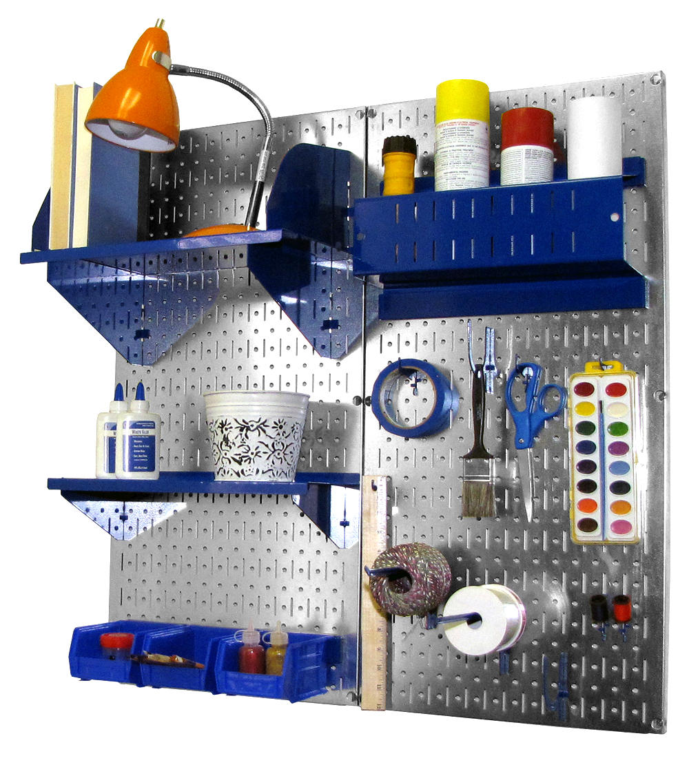 Craft &amp; Hobby Pegboard Organizer Kit - Pegboard With Accessories