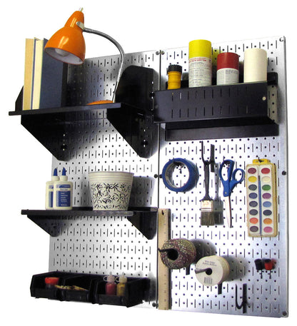 Craft &amp; Hobby Pegboard Organizer Kit - Pegboard With Accessories