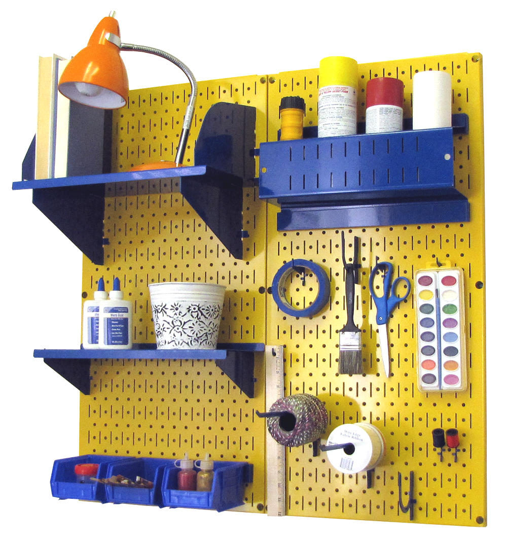Craft &amp; Hobby Pegboard Organizer Kit - Pegboard With Accessories