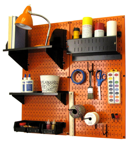 Craft &amp; Hobby Pegboard Organizer Kit - Pegboard With Accessories