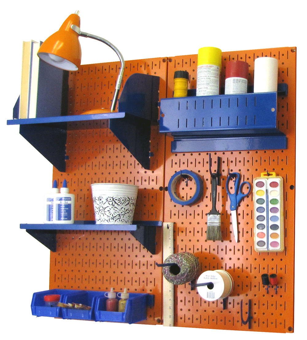 Craft &amp; Hobby Pegboard Organizer Kit - Pegboard With Accessories