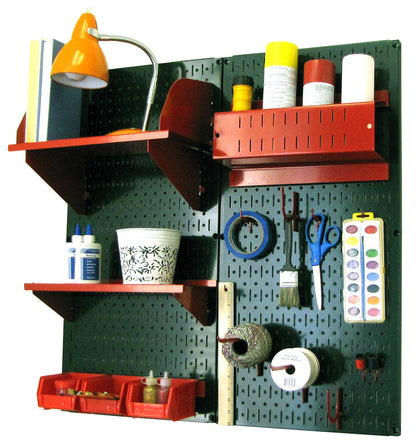 Craft &amp; Hobby Pegboard Organizer Kit - Pegboard With Accessories