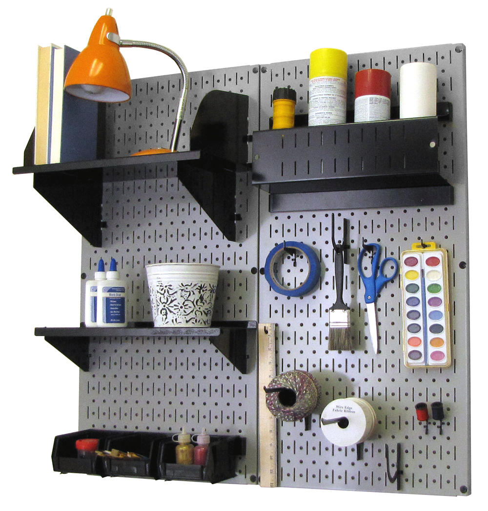 Craft &amp; Hobby Pegboard Organizer Kit - Pegboard With Accessories