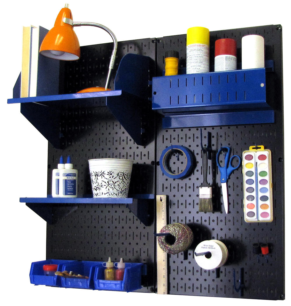 Craft &amp; Hobby Pegboard Organizer Kit - Pegboard With Accessories