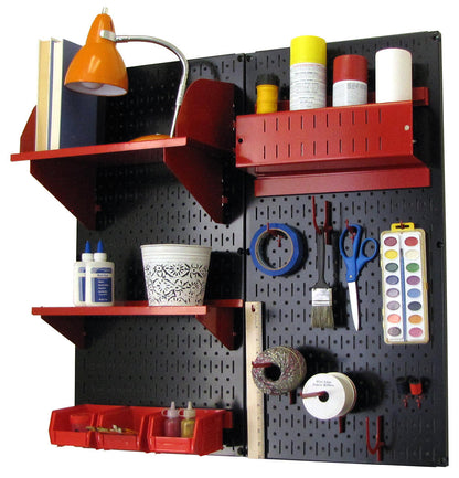 Craft &amp; Hobby Pegboard Organizer Kit - Pegboard With Accessories