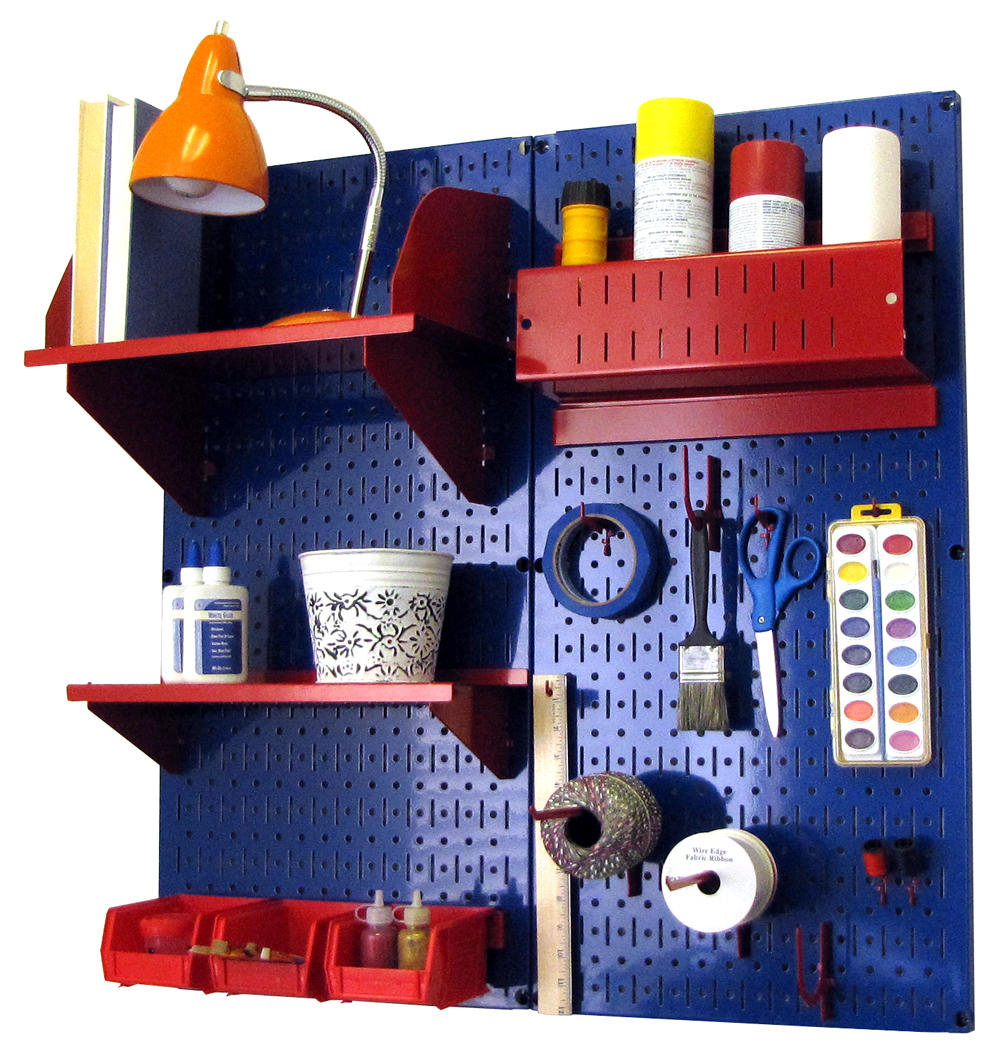 Craft &amp; Hobby Pegboard Organizer Kit - Pegboard With Accessories