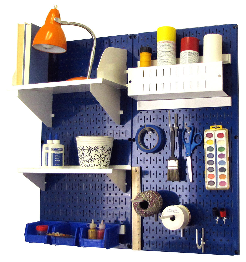 Craft &amp; Hobby Pegboard Organizer Kit - Pegboard With Accessories