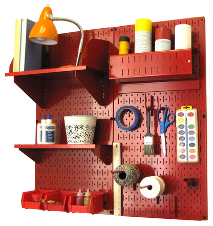 Craft &amp; Hobby Pegboard Organizer Kit - Pegboard With Accessories