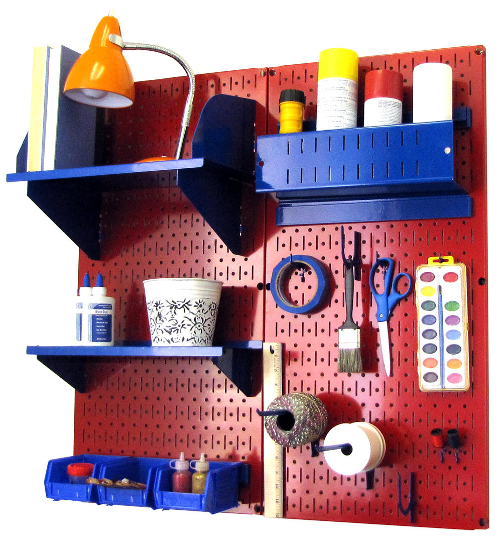 Craft &amp; Hobby Pegboard Organizer Kit - Pegboard With Accessories