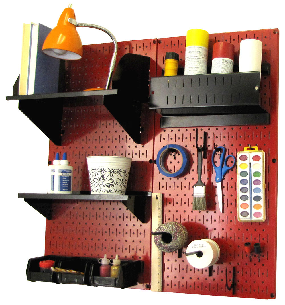 Craft &amp; Hobby Pegboard Organizer Kit - Pegboard With Accessories