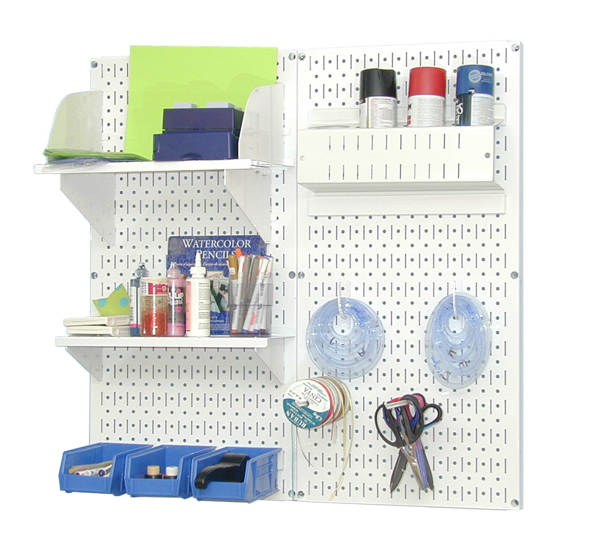 Craft &amp; Hobby Pegboard Organizer Kit - Pegboard With Accessories