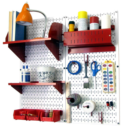 Craft &amp; Hobby Pegboard Organizer Kit - Pegboard With Accessories