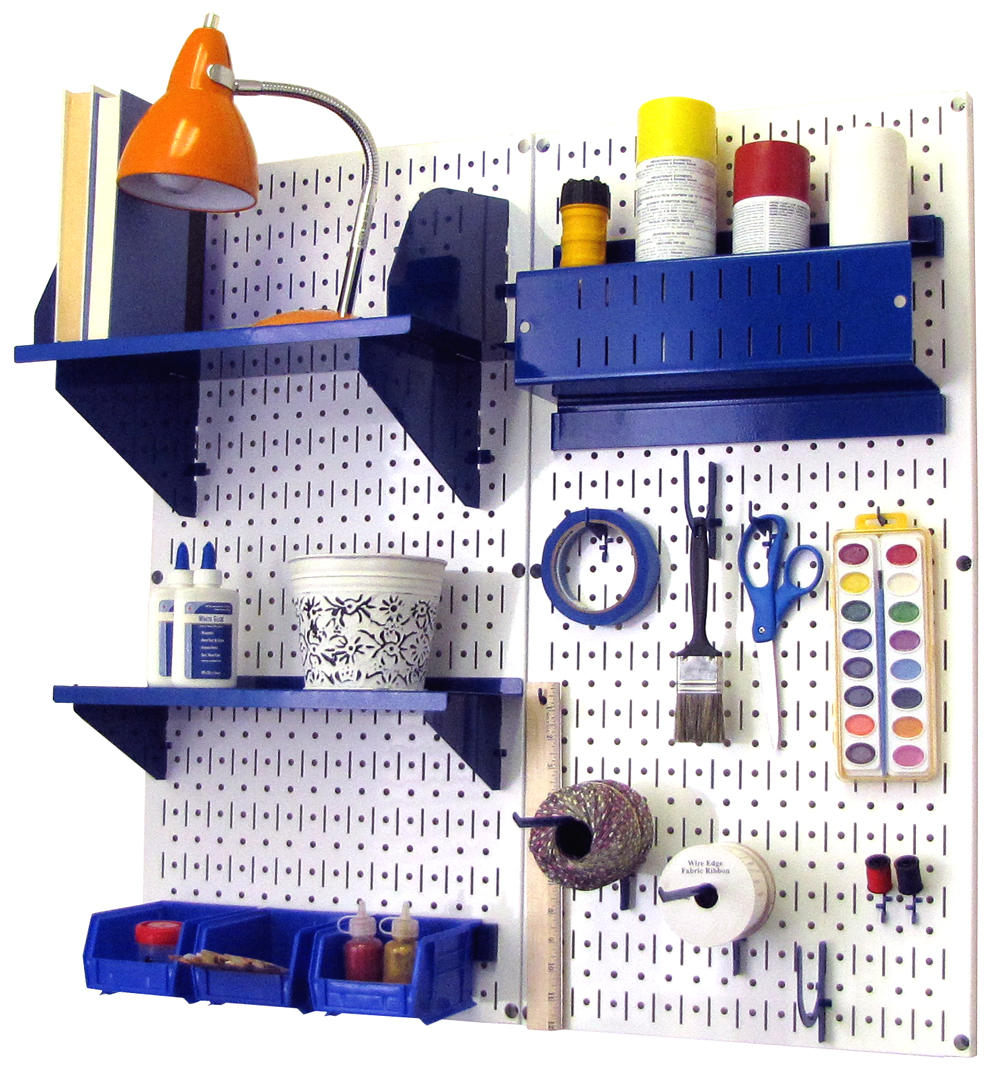 Craft &amp; Hobby Pegboard Organizer Kit - Pegboard With Accessories