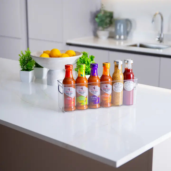 Clear Fridge and Pantry Storage Bins