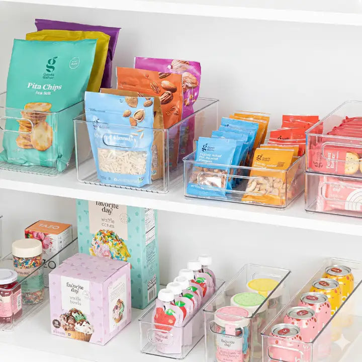 Clear Fridge and Pantry Storage Bins