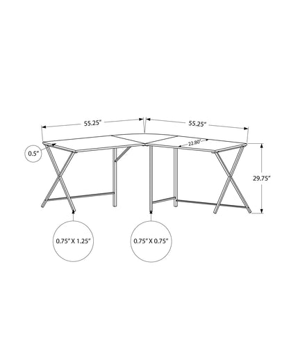 Contemporary L-Shaped Corner Computer Desk
