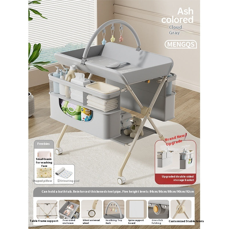 Baby Care Foldable Multifunctional Diaper-changing Table