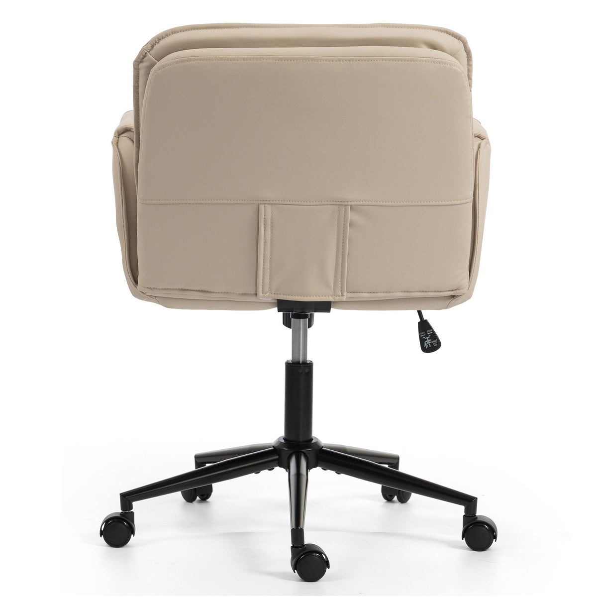 Criss Cross Swivel Desk Chair With Adjustable Armrests &amp; Wheels For Home Office