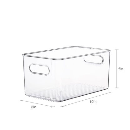 Clear Fridge and Pantry Storage Bins