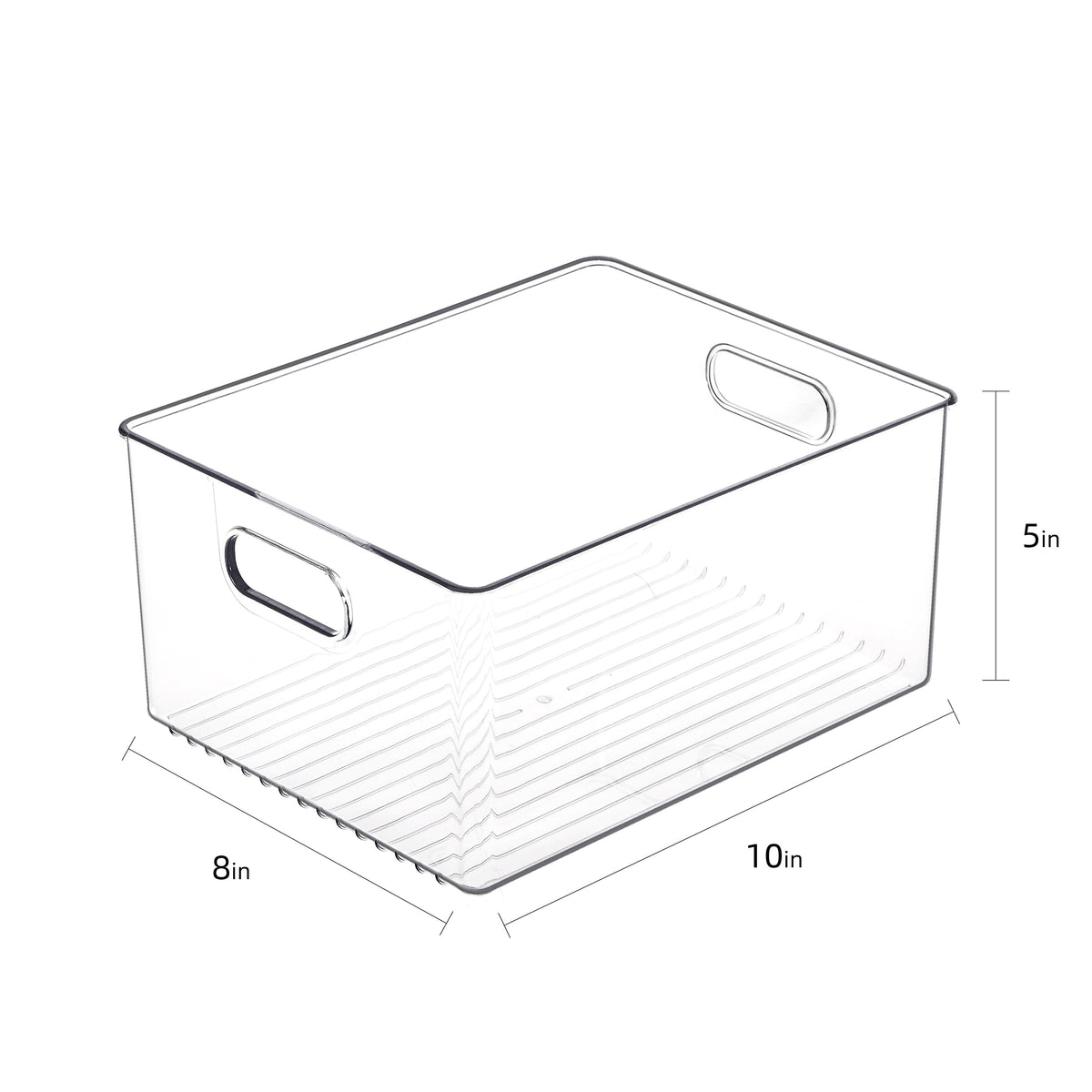 Clear Fridge and Pantry Storage Bins