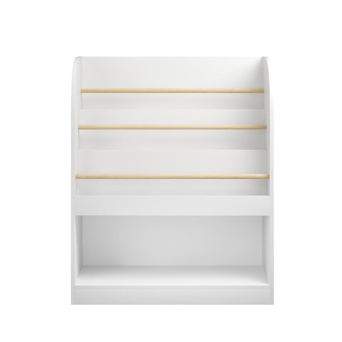 Kids Bookshelf with 3-Tier Front-Facing Display &amp; Toy Storage
