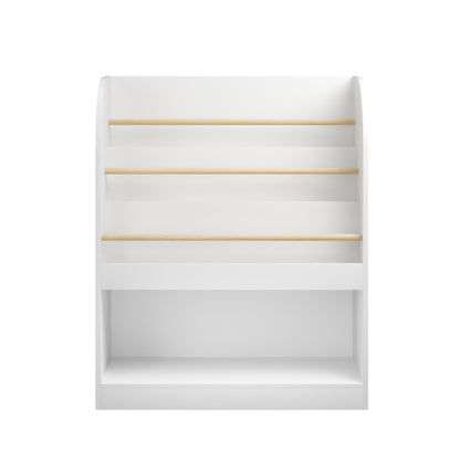 Kids Bookshelf with 3-Tier Front-Facing Display &amp; Toy Storage