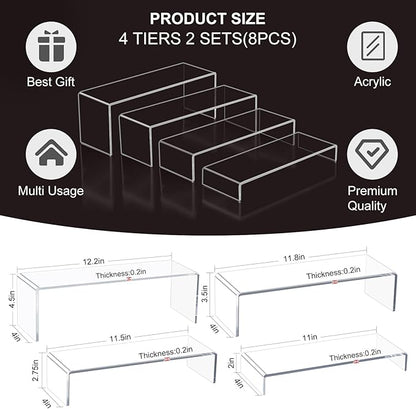 Acrylic Display Risers,12&