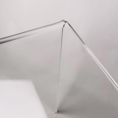 Acrylic Console Table, 37.5” L Thick Modern Entryway Table for Hallway, Living Room, Clear Acrylic Desk, 37.5” W x 29.25” H x 15.25” D, 220LBS Weight Capacity.