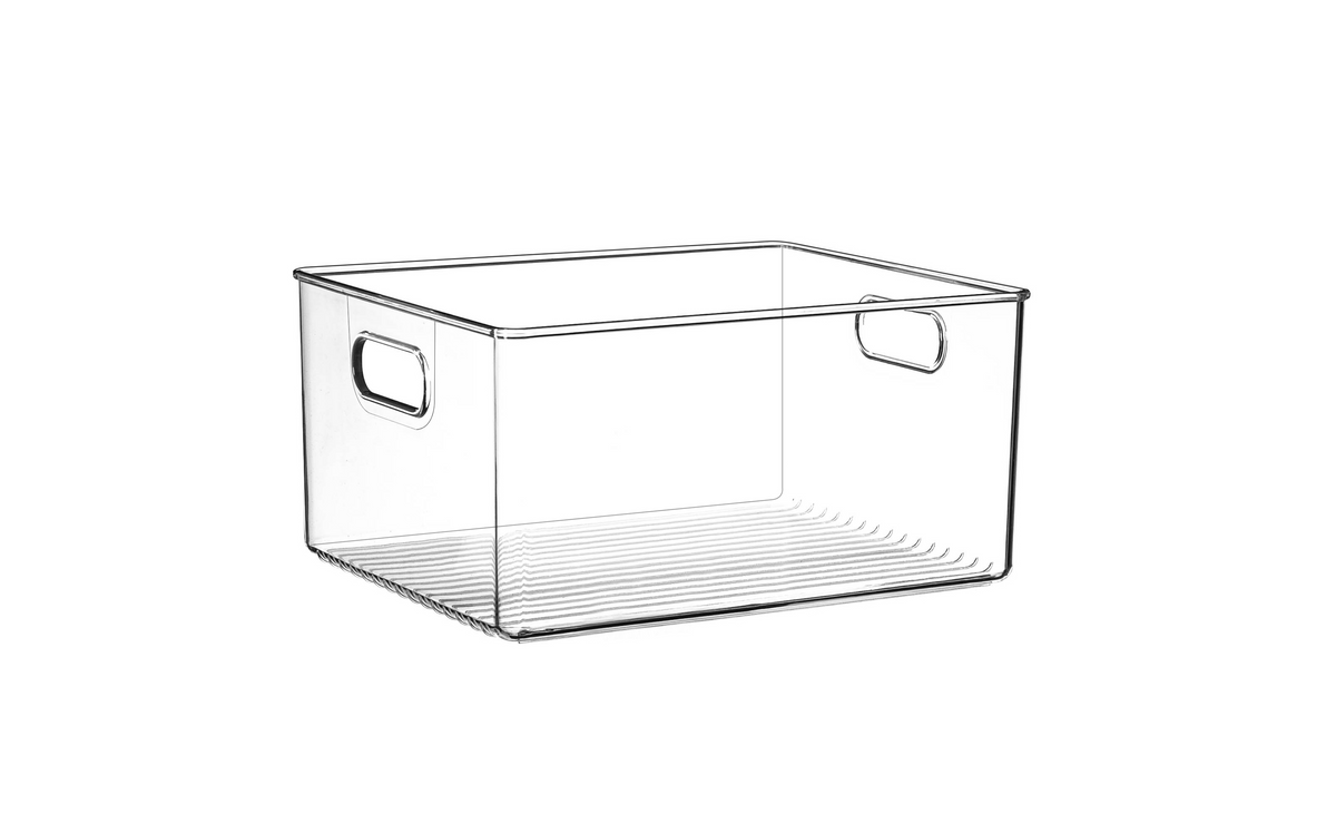 Clear Fridge and Pantry Storage Bins