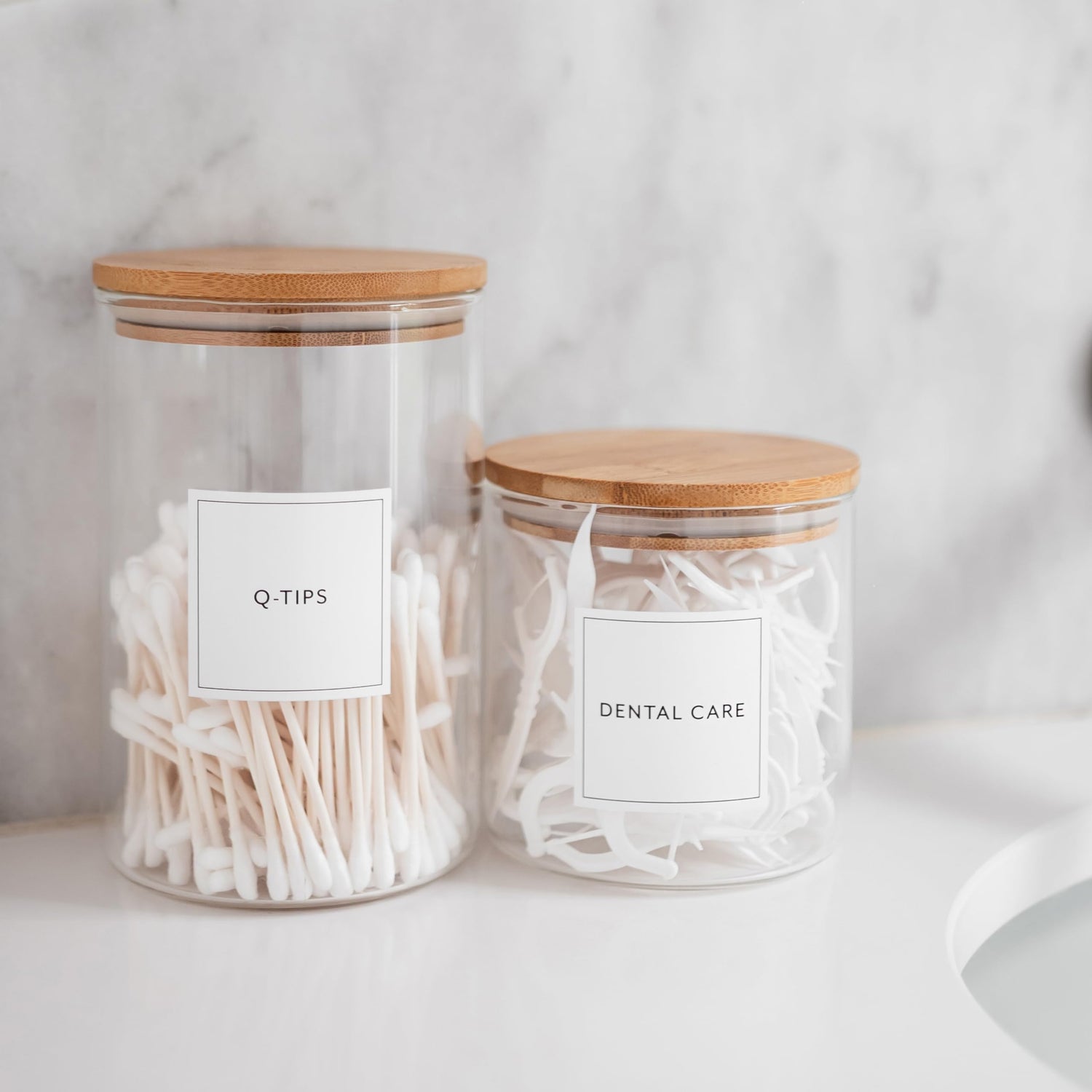 Bathroom &amp; Laundry Labels for Jars