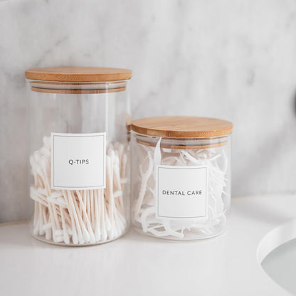 Bathroom &amp; Laundry Labels for Jars