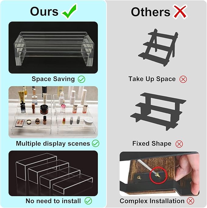 Acrylic Display Risers,12&