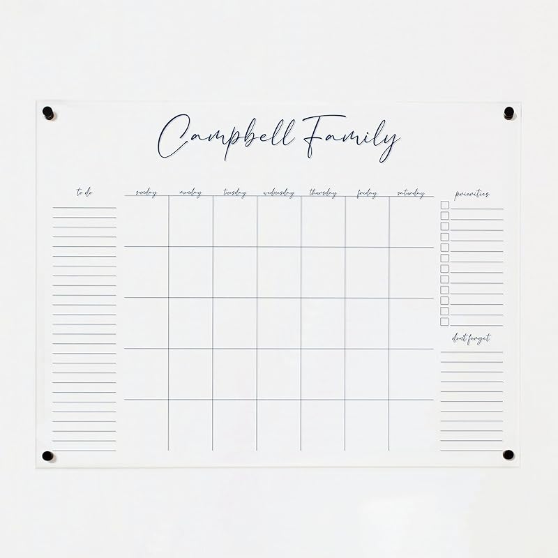 Family planner with &