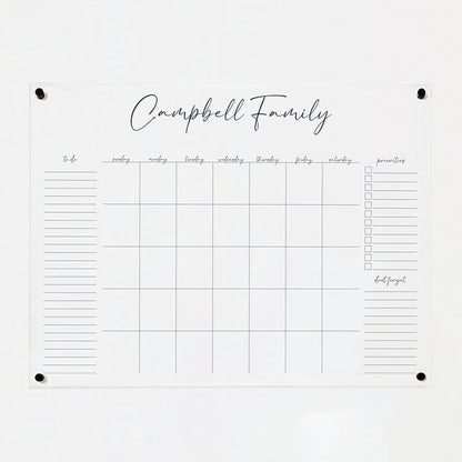 Family planner with &