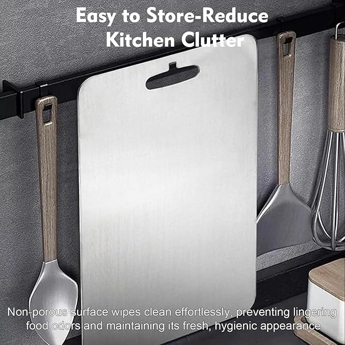 Titanium Cutting Board - 2 pack Titanium Cutting Boards for Kitchen,Double Sided Titanium Cutting Mat,Non Stick Chopping Board Easy to Clean（11.81 * 17.91in）