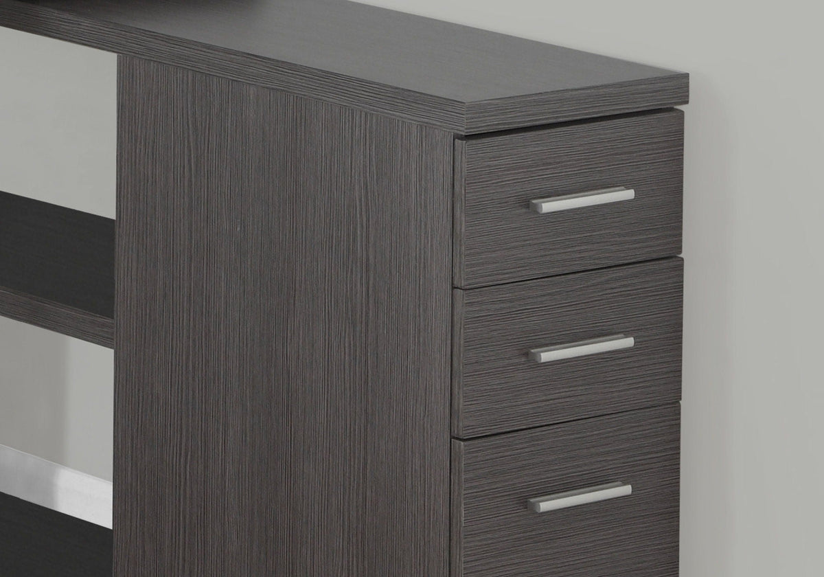 L-Shape Computer Desk with Storage Drawers