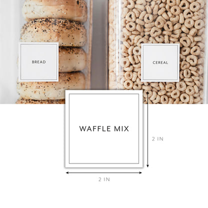 Pantry Labels for Food Containers