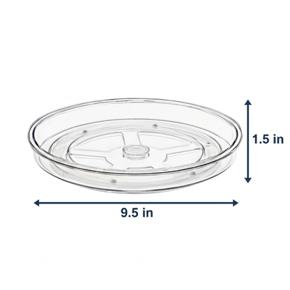 Clear Lazy Susan Turntable Rotates 360°