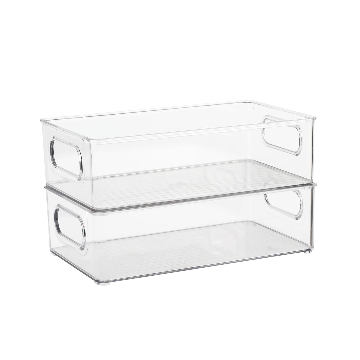 Clear Fridge and Pantry Storage Bins