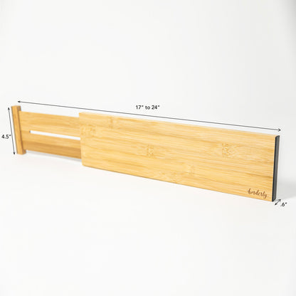 Bamboo Expandable Drawer Dividers – Natural