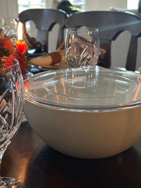 Large Insulated Serving Bowl in Bone