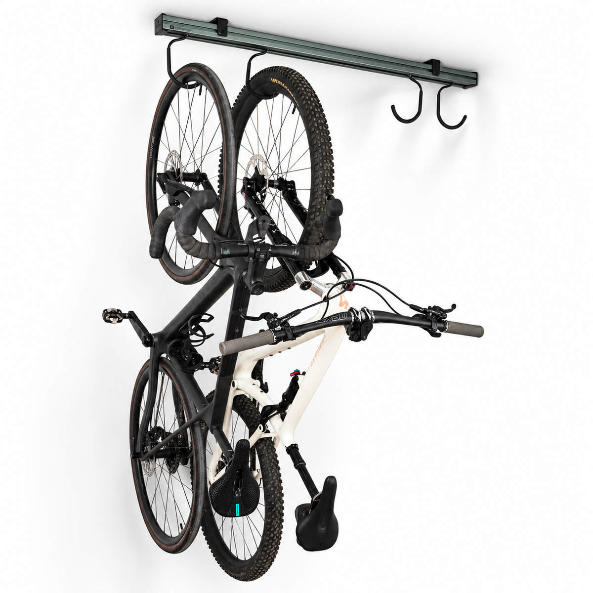 Ceiling-mounted bike rack 