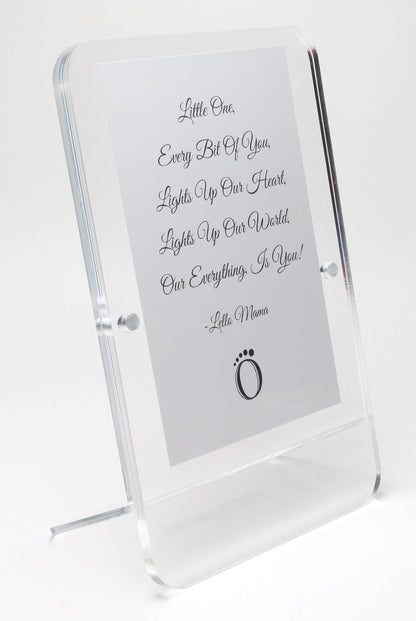 LELLOBABY™ - Acrylic Picture Frame Double Clear (For 4" x 6" Vertical Photos)
