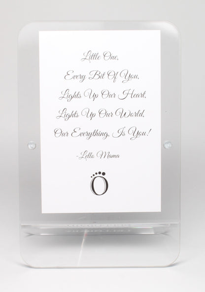 LELLOBABY™ - Acrylic Picture Frame Double Clear (For 4" x 6" Vertical Photos)