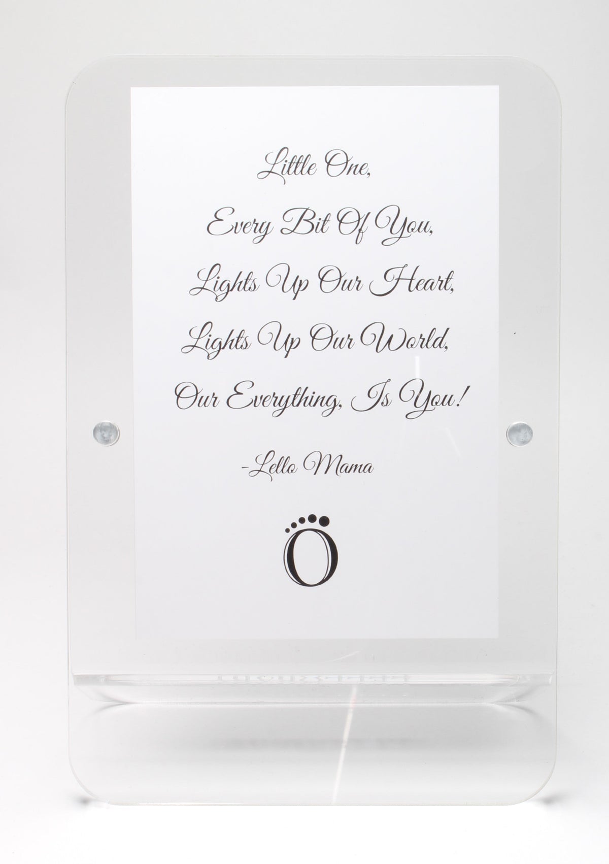 LELLOBABY™ - Acrylic Picture Frame Double Clear (For 4" x 6" Vertical Photos)