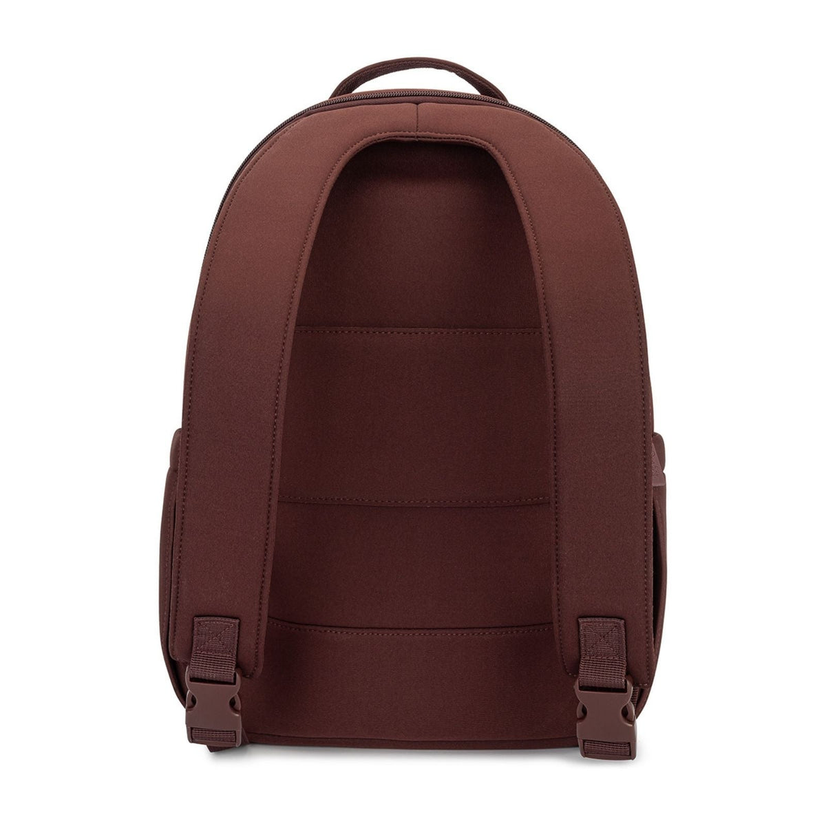 Brown backpack on a white background