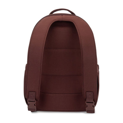Brown backpack on a white background
